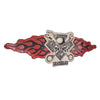 Gearhead Skull Embossed Metal Sign